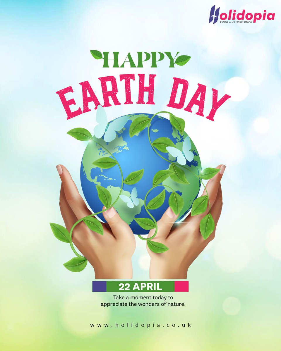 🌍 Happy Earth Day! 🌿 Take a moment today to appreciate the wonders of nature and all its beauty. 
.
.
.
#EarthDay2024  #NatureAppreciation #ProtectOurPlanet #ClimateAction #Conservation #EarthLove #EcoFriendly #Vacation #ExploreWorld #Holidopia #earthquake