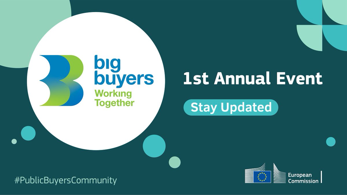 🎉Thank you to everyone who joined us for the Big Buyers Working Together (BBWT) 1st Annual Event! 🌟We had a fantastic time exploring innovative and sustainable procurement, forging connections, and sharing insights. Stay tuned👉public-buyers-community.ec.europa.eu/news #PublicBuyersCommunity