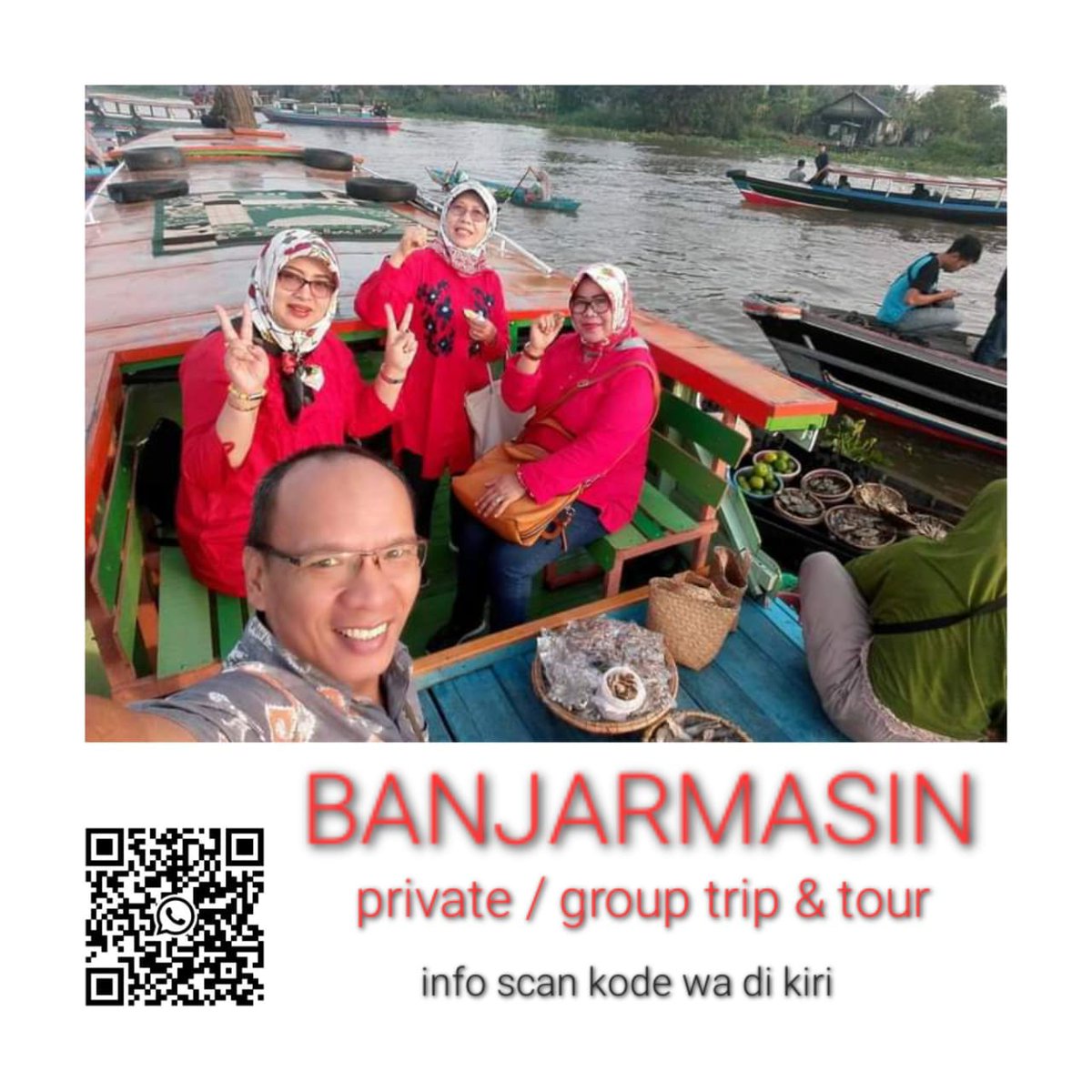 #banjarmasin #trip #tour #transport #travel #guide 
#boat #klotok #perahu 
#DiIndonesiaAja
#DiKalimantanAja #DiKalselAja #KalselTravel #WonderfulSouthKalimantan #WonderfulIndonesia