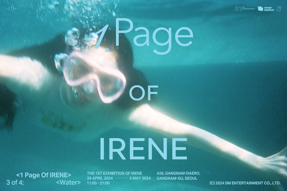 1 Page of IRENE - Water 🖼️ 2024.04.26 ~ 2024.05.05 @ 일상비일상의틈byU+ *월요일 휴관 📖🛒 Domestic Mall🍀bit.ly/3Uh1RCR Global Mall🍀bit.ly/49HJ0p4 #IRENE #아이린 #RedVelvet #레드벨벳 #IRENE_EXHIBITION #1_Page_of_IRENE