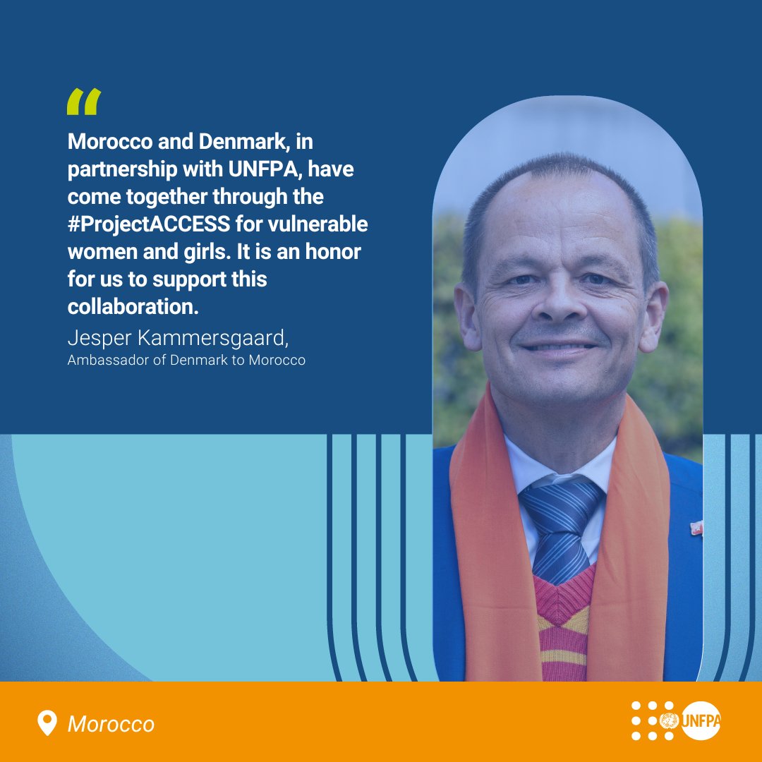 UNFPAMaroc's tweet image. Significant progress has been made with the support of the #ProjectACCESS implemented in 🇲🇦 with the support of @UNFPA and 🇩🇰.
Follow us to find out more!
@DKinMorocco @DKambMorocco 
@UNFPA_Nordic 
@ONUMaroc