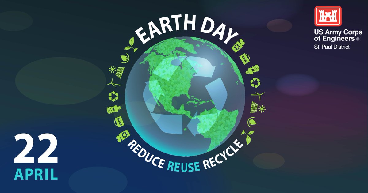 Today, we celebrate Earth Day! Read all about the things we’re doing in the St. Paul District to protect and enhance the environment: ow.ly/XOWB50QmqEZ #BuildingStrong #USACEMVD