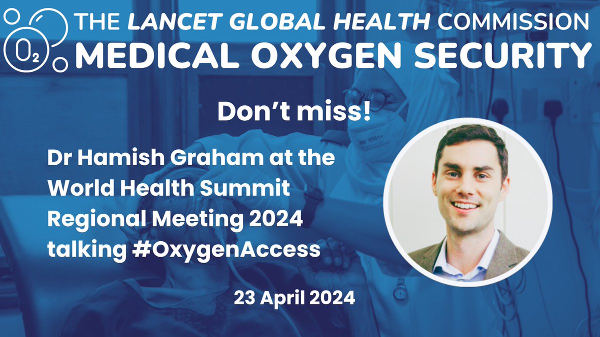 Looking forward to leading world expert on #oxygenaccess Dr @GrahamHamish speaking at #WHSMelbourne2024 23 April 11am Melbourne 🇦🇺🌏 👉 whsmelbourne2024.com @LancetGH @WorldHealthSmt @MonashUni @Monash_FMNHS @MonashUni @Monash_SPHPM @CAPHIA1 @LowitjaInstitut @ausglobalhealth