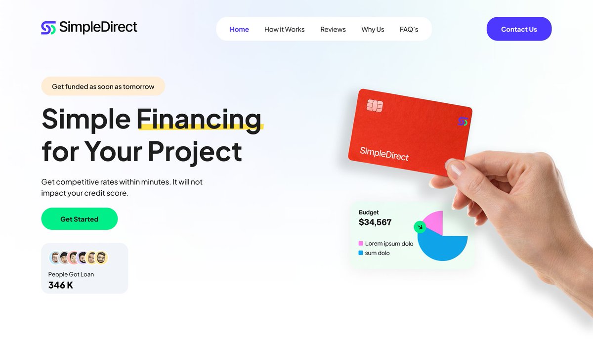 TheGeorgePu's tweet image. I'm thrilled to share a milestone that the @SimpleDirectHQ team has been working tirelessly towards. 

Introducing SimpleDirect 0.5 - a giant leap in home improvement financing. 🧵👇

#Innovation #SimpleDirect