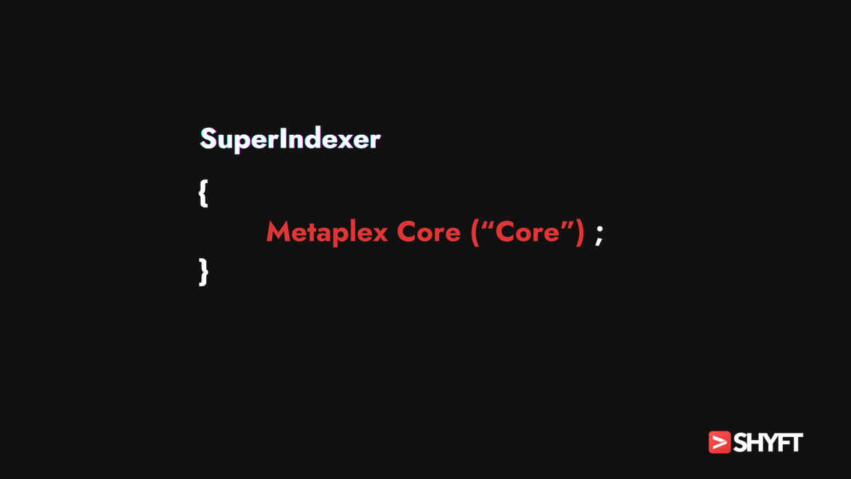 📢We are excited to announce that we have SuperIndexed @metaplex Core program, unlocking new possibilities on Solana. ⚙️Search by collection name, discover collections with >X mints, and more! Metaplex core standard is transforming the digital asset landscape on Solana. 👉DM