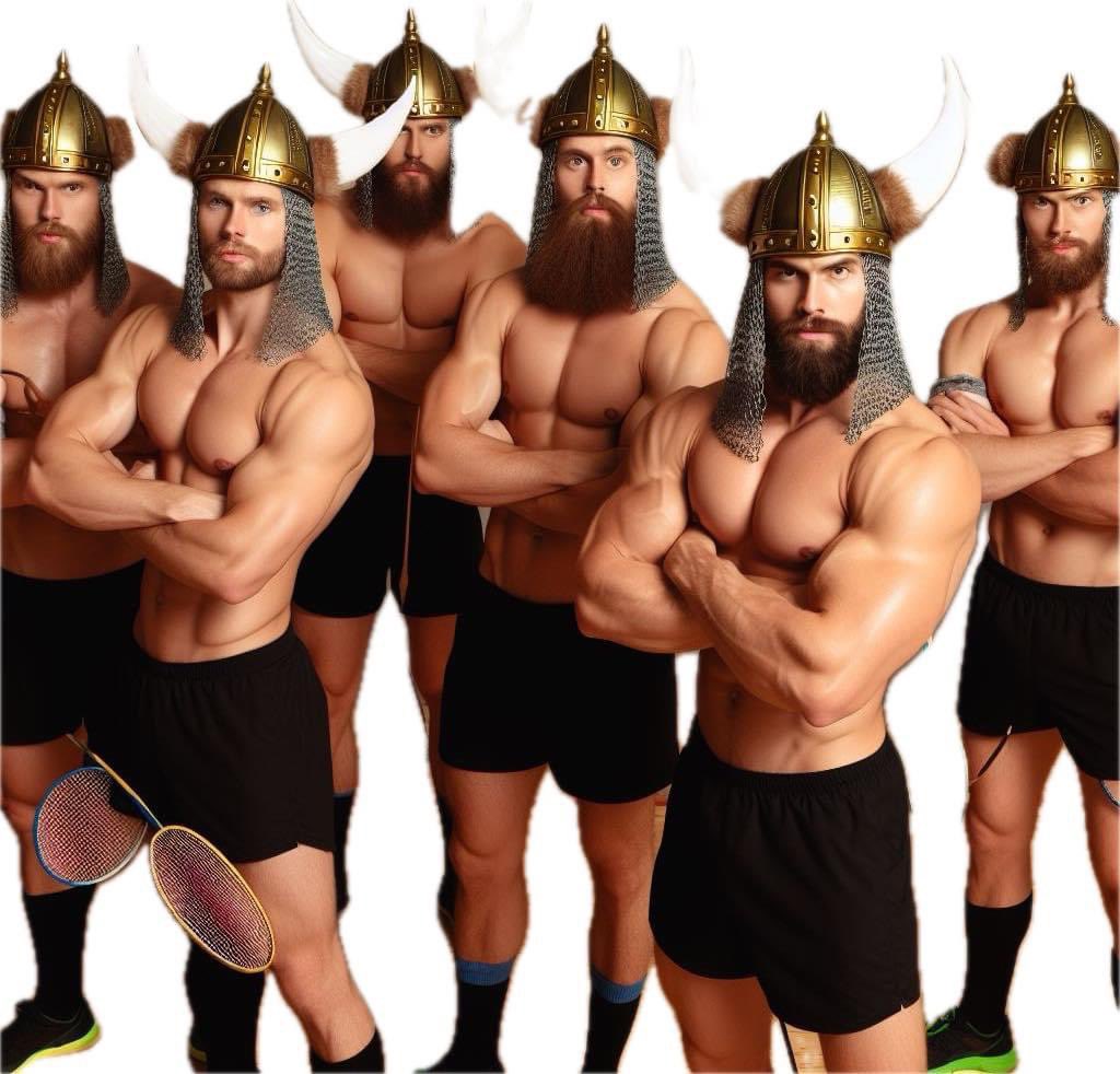 TONIGHT @VikingsBCiom A, C & E have mens matches!

So the NSC Secondary Hall will be the place to be.

*I’ve checked, and we do have to wear tops.
**Players may not look exactly as depicted in the picture…

GO VIKINGS!!!

@iomsport @ManxRadio @iombadders @BadmintonEnglnd