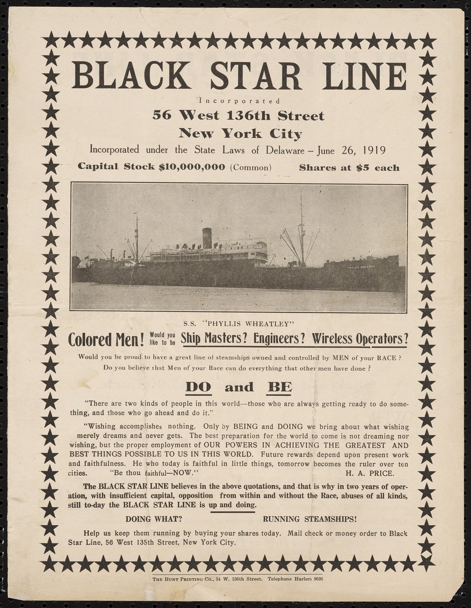 Broadside for the Black Star Line nmaahc.si.edu/object/nmaahc_…