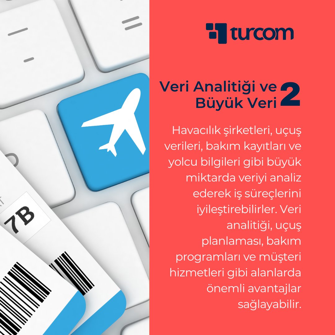 Her sektörün dijitalleşme yolculuğundaki ihtiyaçlarına en uygun çözümleri sunan Turcom, havacılık sektörüne bakış sunuyor.

#Turcom #HavacılıkSektörü #Dijitalleşme #DijitalDönüşüm