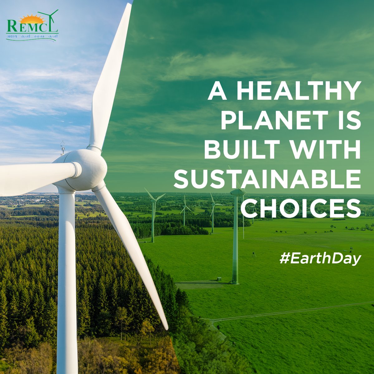 RemcLtd's tweet photo. On this #EarthDay, #REMC Ltd. reiterates its commitment to make responsible choices to pave the path to a greener world.

#EarthDay #Sustainability #PlantOverPlastic
@RITESLimited https://t.co/Tv5TXrZDqC