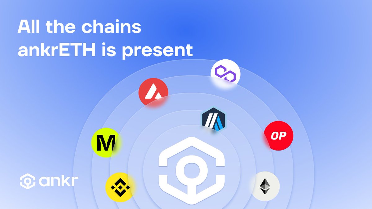 ankrETH is currently present in 8️⃣ different chains: 👉 @ethereum 👉 @arbitrum 👉 @Optimism 👉 @avax 👉 @0xPolygon 👉 @BNBCHAIN 👉 @modenetwork Can you find a more complete LST?