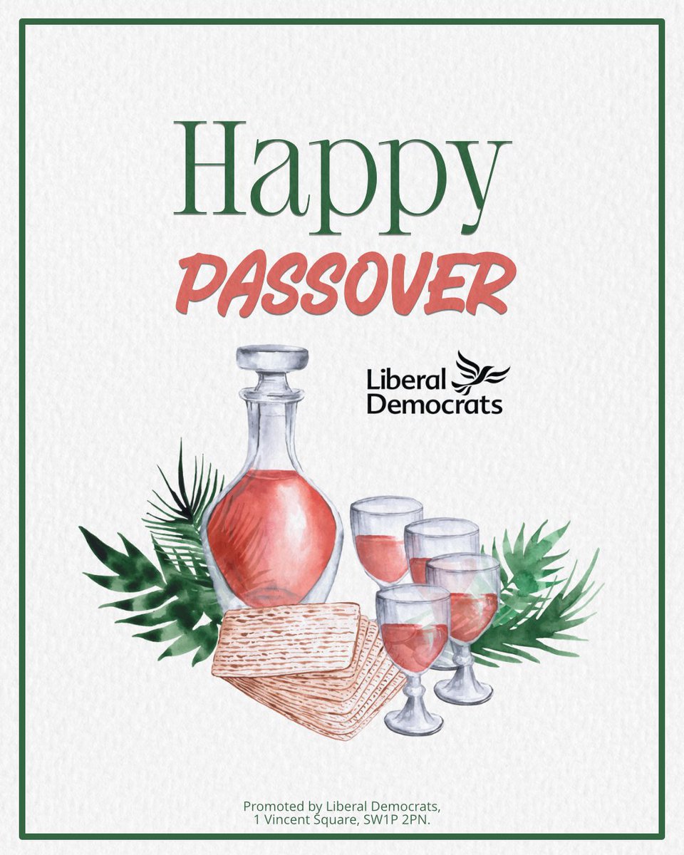 Wishing Jewish communities in the UK and across the globe a peaceful, happy and healthy #Passover. Chag Sameach!