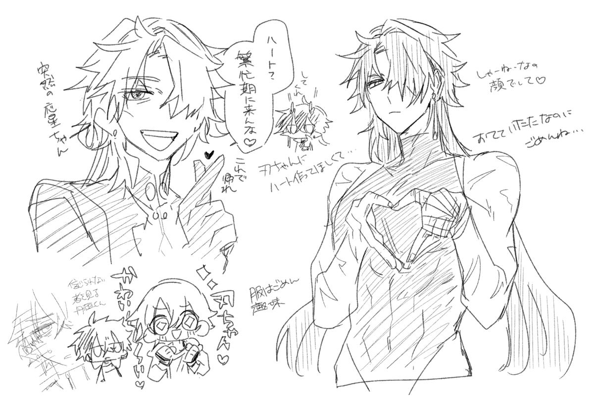 🌟,⚔右っぽいらくがき 
