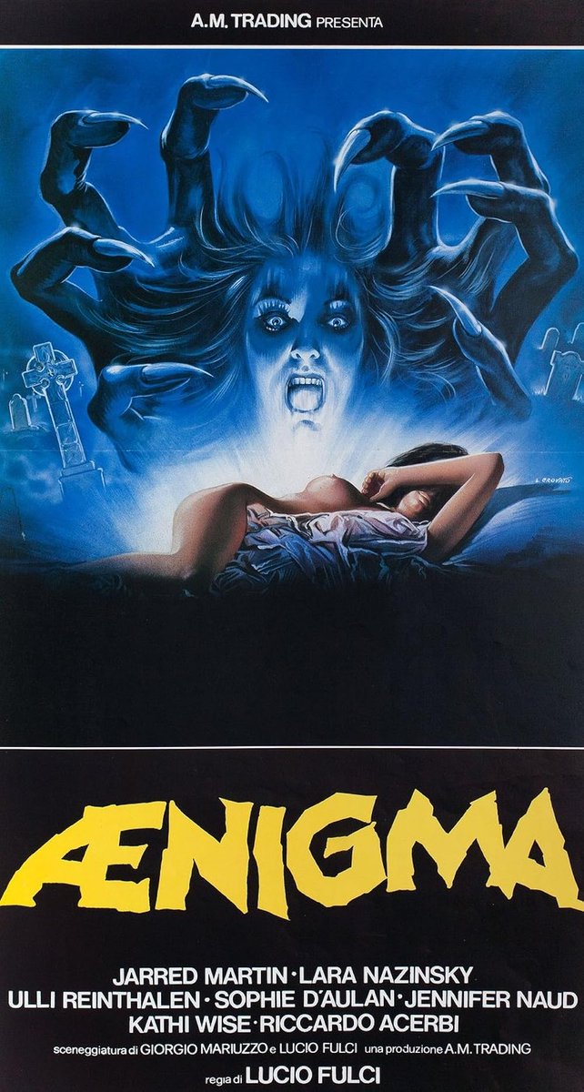 FilmMomatic's tweet photo. #NowWatching ÆNIGMA #LucioFulci #JaredMartin #LaraLamberti #UlliReinthaler #SophieDAulan #JenniferNaud #RiccardoAcerbi #KathiWise #MilijanaZirojević #DraganBjelogrlić #LjiljanaBlagojević #FranciskaSpahic https://t.co/USR7zqs65k
