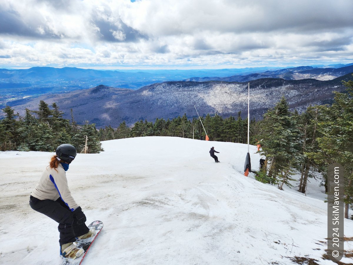Sunday Funday! The start of the morning featured zippy turns on hard-packed or sugary snow. Midday it was corn snow most everywhere. Good stuff! skimaven.com

Are you still skiing/riding???

#SpringSkiing #Vermont #CornSnow #SkiVT #RideVT
