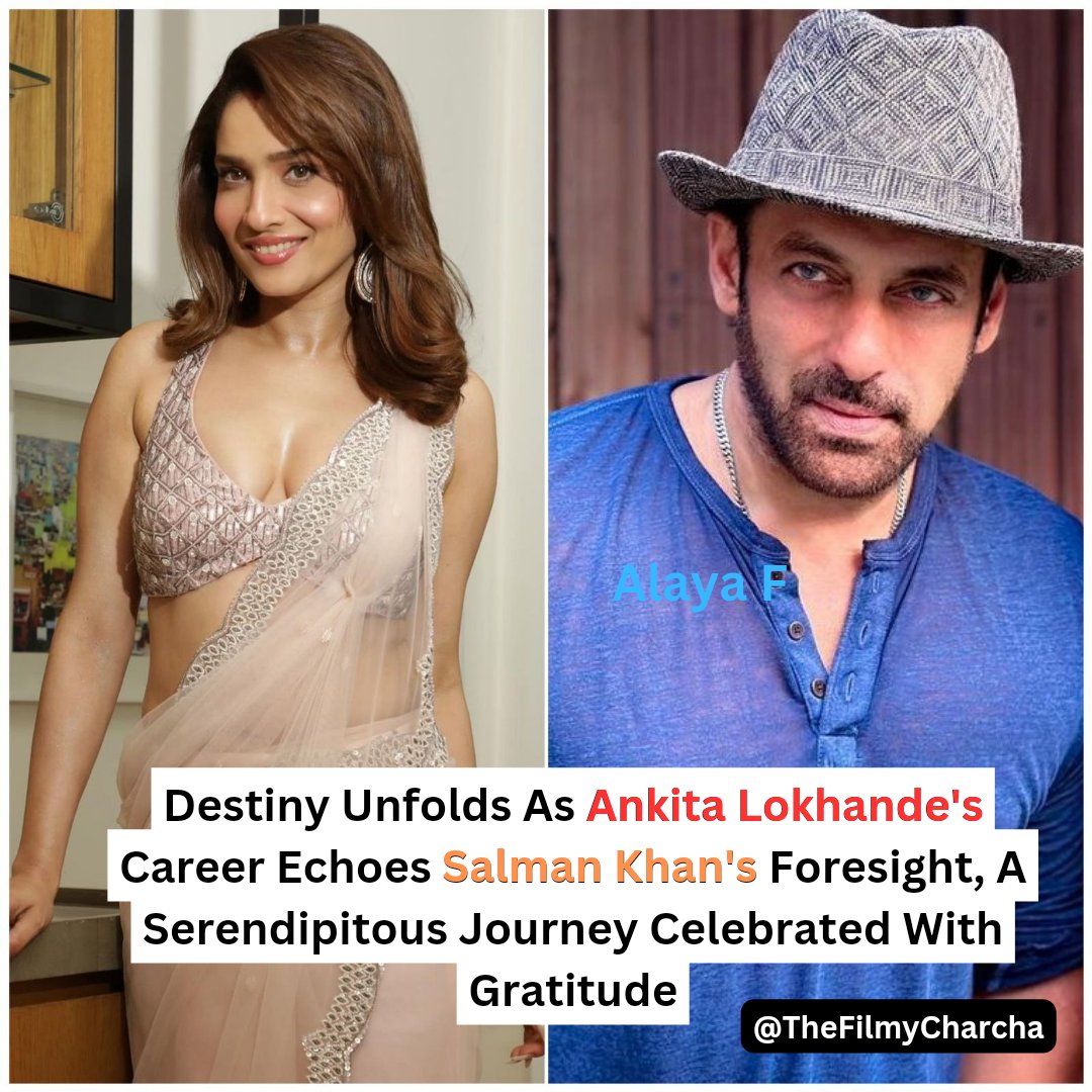 Destiny unfolds as Ankita Lokhande's career echoes Salman Khan's foresight, a serendipitous journey celebrated with gratitude.

#gratitude
#SalmanKhan𓃵 
#ankitalokhande 
#bollywoodstars