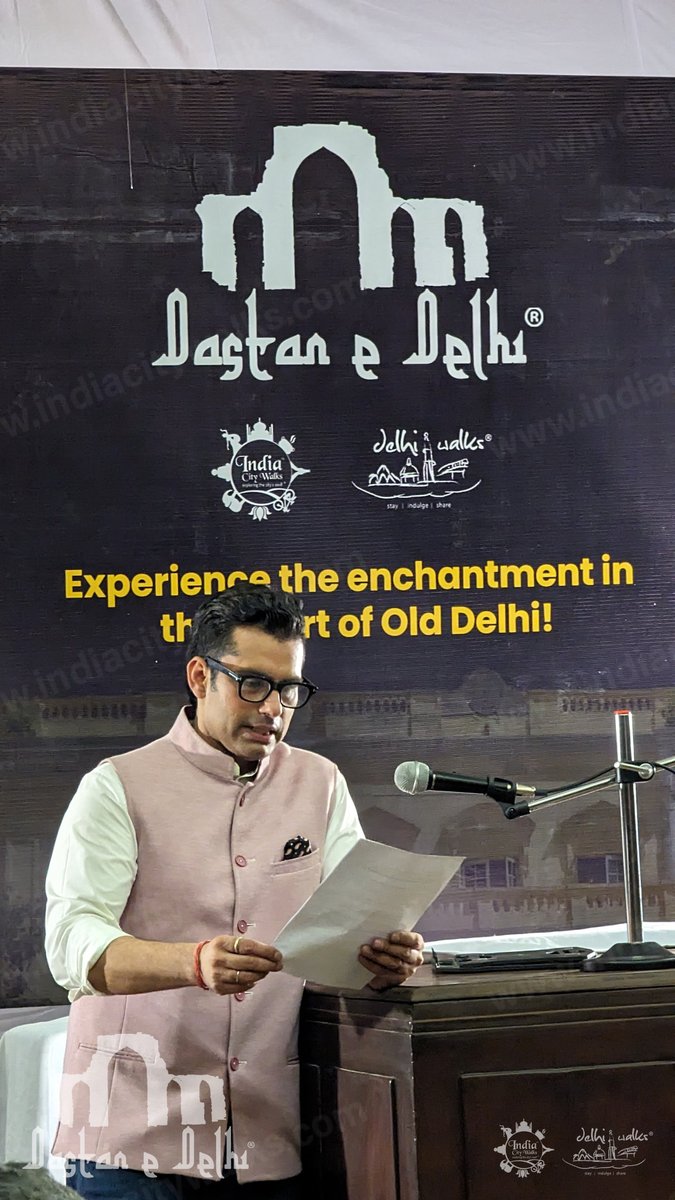 IndiaCityWalks's tweet photo. India City Walks' Dastan-e-Delhi®️  event at Chandni Chowk's iconic town hall was a grand celebration of Delhi's vibrant heritage, marked by overwhelming success and enthusiastic student participation. https://t.co/llUF51JERV