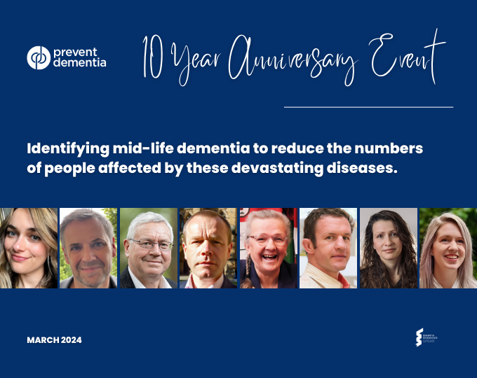 Last month we attended the Prevent #Dementia 10 year anniversary event @AD_PREVENT. You'll find recordings of all the talks from @DementiaHealth @WillStewNeuro @craig_ritchie68 @LorinaNaci @ProfJTOBrien @KatherineAGray on our website and YouTube. dementiaresearcher.nihr.ac.uk/prevent-dement…