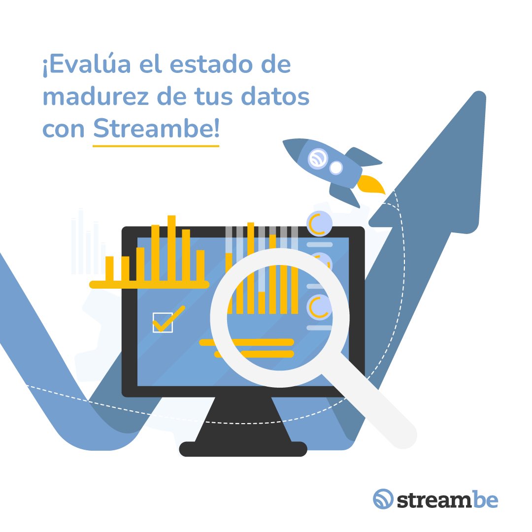 Streambe1's tweet photo. En Streambe, comprendemos la importancia de aprovechar al máximo tus datos para impulsar tu negocio! 🚀 

Durante todo el mes de abril y mayo, estamos ofreciendo un #assessment gratuito 💻 Una evaluación exhaustiva de la madurez de tus datos. 📊 🤓 https://t.co/gTUdbIQKrx