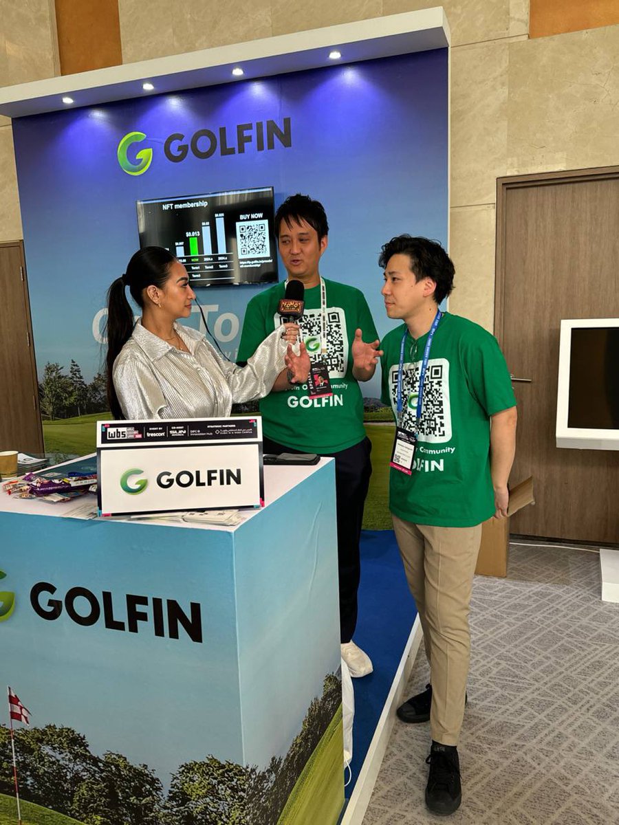 World Blockchain Summitのブースを様々な国の方々がお越しいただいております！！ GOLFINメンバーと皆んなで盛り上げております🤝 インタビューも受けて、GOLFINのゲームコンセプトについて熱く語りました。 明日は、いよいよStartup pitch contestにて登壇し、英語でピッチ！！ 今から楽しみです🏌️