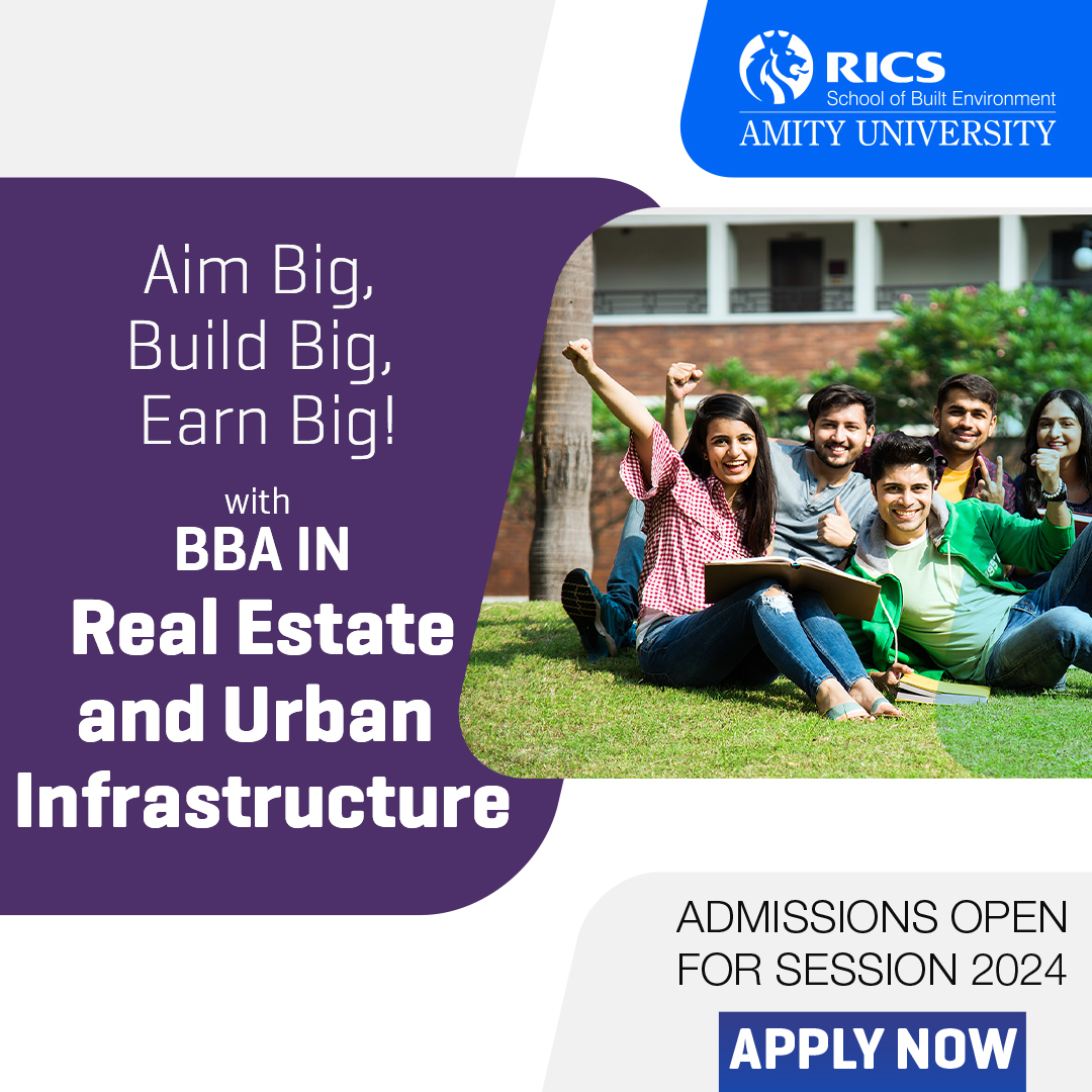 Calling all future real estate leaders!
Don't miss out on the opportunity to join our specialised BBA in Real Estate and Urban Infrastructure programme.

Apply today: bit.ly/3Xo3aPb
#RealEstateProgram #BBAProgram #UrbanInfrastructure #ApplyNow #CareerOpportunity