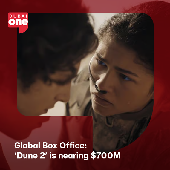 #Dune 2 is conquering the global box office, nearing $700 million worldwide. #Dune2 #Hollywood #HollywoodMovies #DubaiOneTv