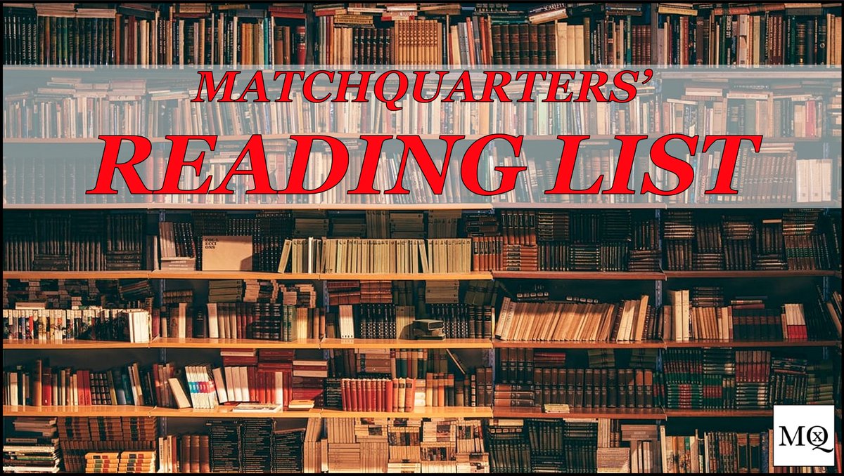 MatchQuarters Reading List - April '24 Here's what you should be reading... > You’re Only As Good As Your Worst Day > Failure = Success > 10 lessons from a legendary coach > Stop Over-Optimizing > Napolean 🔗 matchquarters.com/p/reading-list… #ArtofX