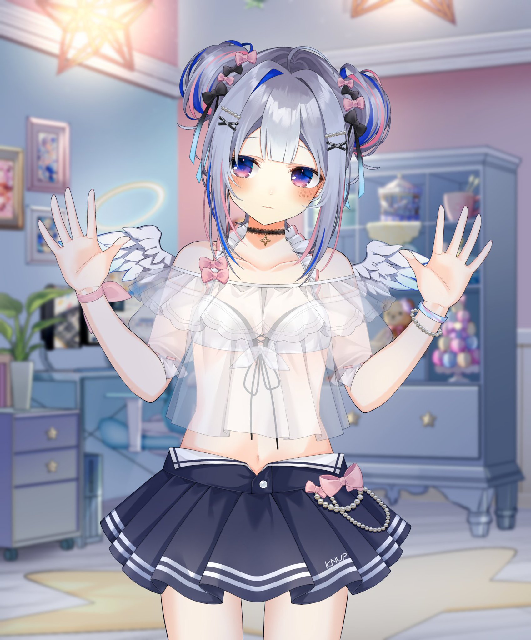 天音かなた　堕天衣装　コスプレ VTuber hololive ホロライブ 天音かなた 地雷系衣装 コスプレ