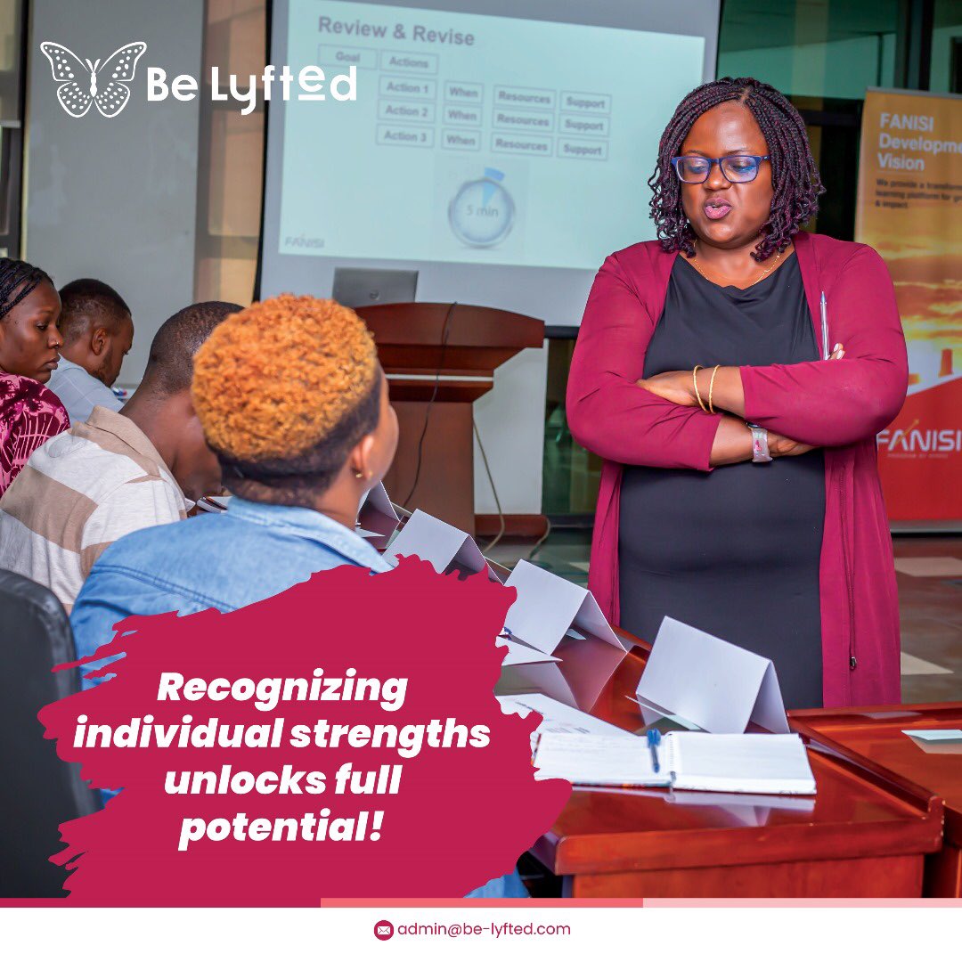 Unlocking potential begins with recognizing the unique strengths of each individual. It's not just about tasks; it's about empowering people to shine to ignite a fire of confidence
#belyftedafrica #uplyftingleaders #diversityinleadership #personaldevelopment #professionalgrowth