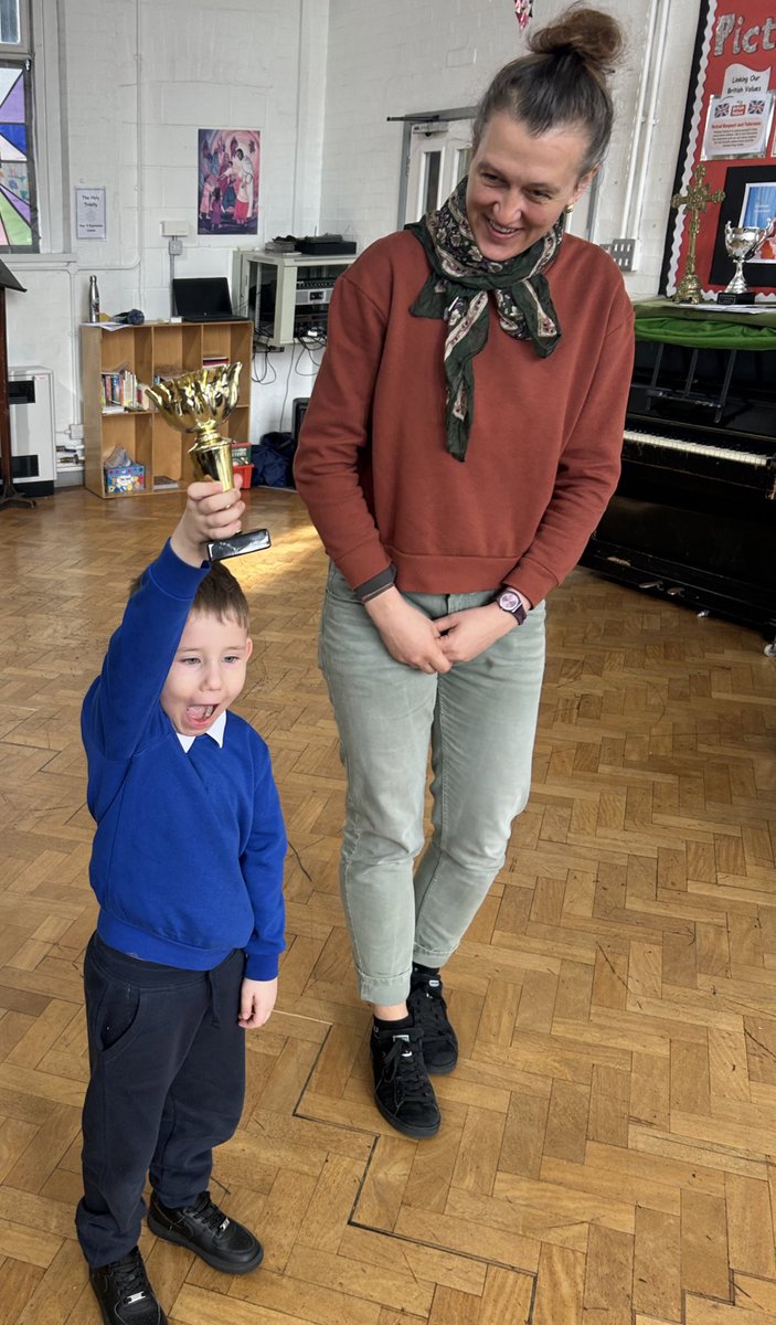 A very worthy winner of our @Place2Be Kindness Cup. Congratulations!!! #KindnessMatters #letourlightshine