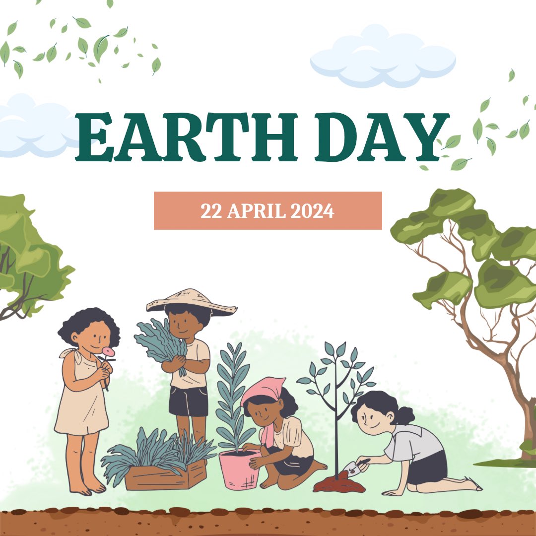 Happy Earth Day!! 🌱 🌎 🌻 Earth Day is celebrated annually on the 22nd day of April and emphasizes the importance of environmental preservation. Earth Day allows families to connect through physical activity that benefits familial health and the environment. 🚴🏼‍♀️ 🗑️🪴