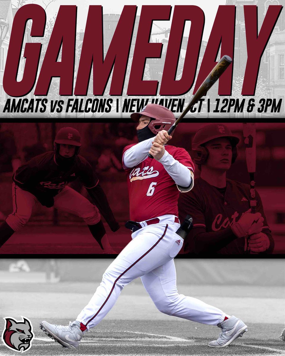 ⚾️GAMEDAY⚾️ Baseball is on the road to New Haven, CT to take on the Albertus Magnus Falcons for a Great Northeast Athletic Conference doubleheader! Game one is set for 12:00pm! Watch live: ow.ly/iJqx50Rl4eA