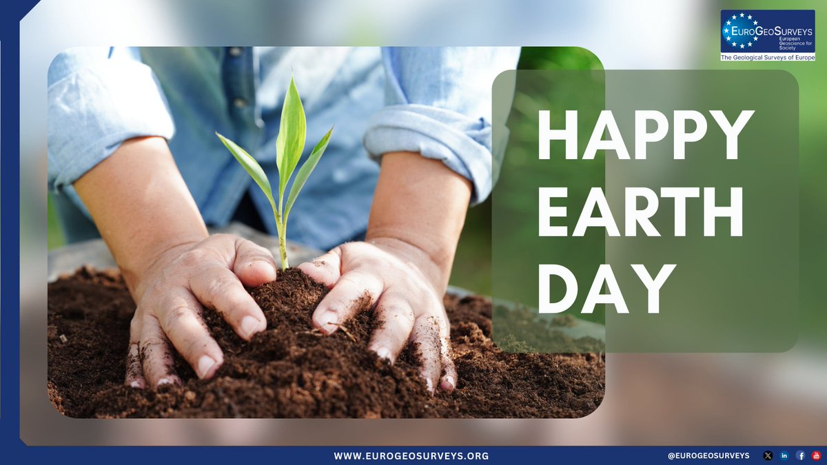 🌍Happy #WorldEarthDay! On this special day, #EuroGeoSurveys acknowledges the pivotal role of geology in shaping a sustainable future for Earth🌱Join us in celebrating Earth Day, and let's continue to cherish & protect our beautiful planet! #GeologyForOurPlanet #SustainableFuture