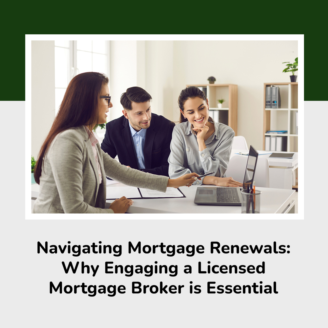 Navigating Mortgage Renewals: Why Engaging a Licensed Mortgage Broker is Essential

bit.ly/3xNC64x 

#MortgageRenewals #InterestRates #MortgageBroker #FinancialPlanning #HomeEquity #DebtConsolidation #InvestmentOpportunities #HomeRenovations