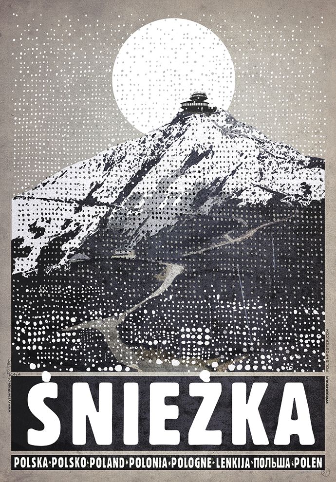 Ryszard Kaja - Śnieżka (z cyklu Polska) (plakat), 2015. #PolishMastersofArt #RyszardKaja