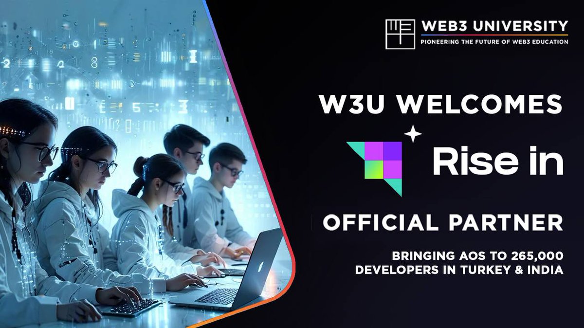 We are excited to announce our partnership with @TheW3University! 🎉 We will gather Turkey’s and India’s largest developer communities to master @AndromedaProt's Operating System (#aOS) and elevate tech upskilling globally.