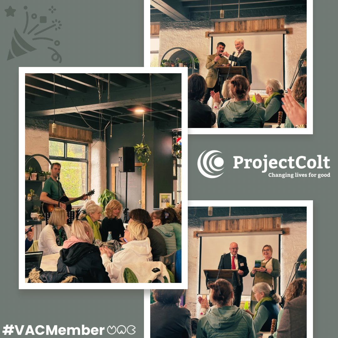 Congratulations to our #VACMember Project Colt on receiving their King’s Award @KingsAwardVS and @CalderdaleFound Breakthrough of the Year Award today! 🎉 A stellar achievement, well done! You can find out what makes Project Colt amazing by heading to: cvac.org.uk/decades-of-dif…