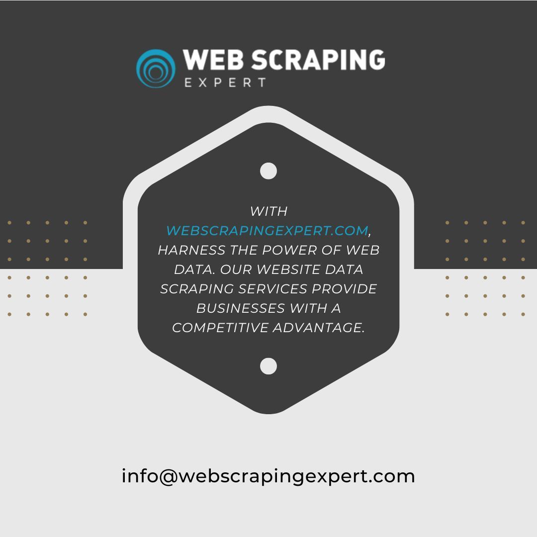 Empower your business with the latest trends in web scraping services from @WebscrapingExpert! 🚀🌐 Uncover actionable insights, stay competitive, and lead with innovation. #DataEmpowerment #TechLeadership