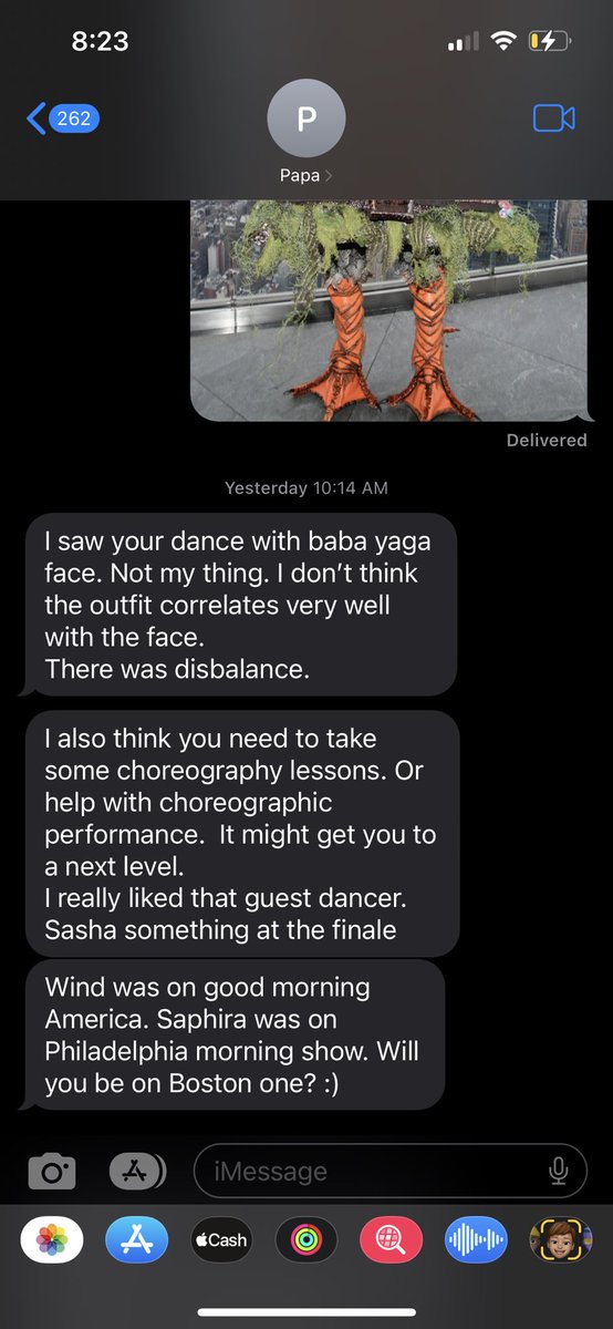 My dad has some thoughts and concerns