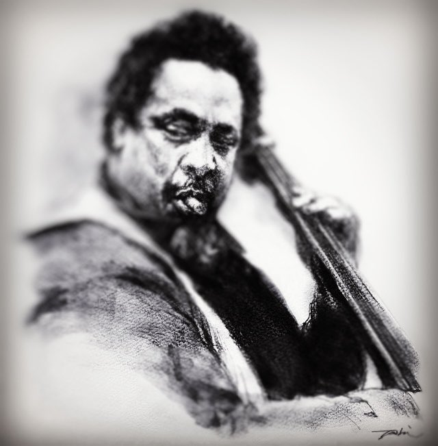 Happy Birthday!  
チャールズ・ミンガスさんをスケッチ＾＾
Charles Mingus Jr. (April 22, 1922 – January 5, 1979) was an American jazz double bassist, pianist, composer and bandleader.
#Charlesmingus #sketch #jazzbass #jazzsketch
