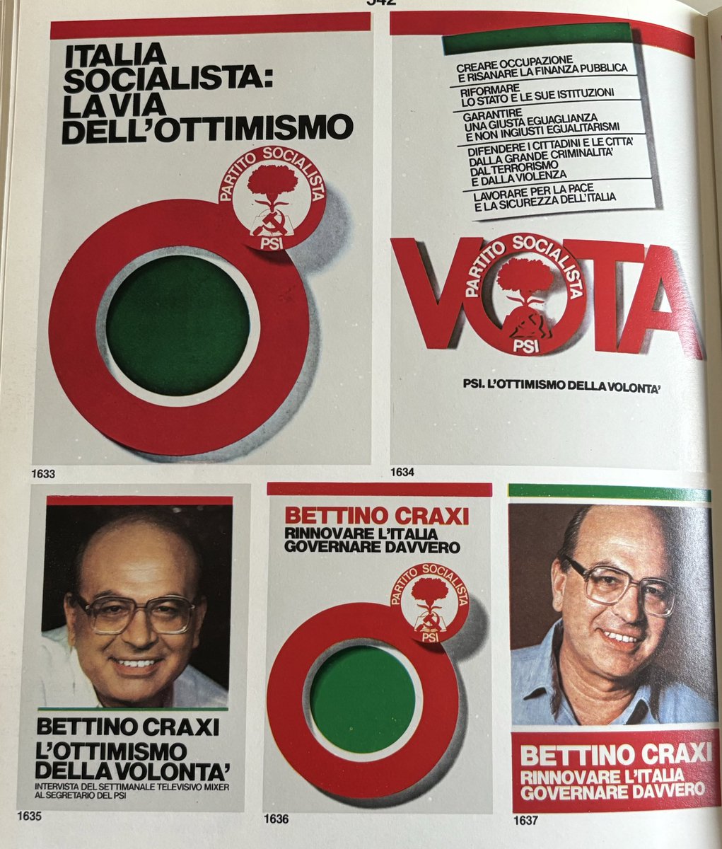 A proposito di campagne elettorali moderne: Craxi è stato uno dei primi ad abbracciare la personalizzazione della politica in Italia.