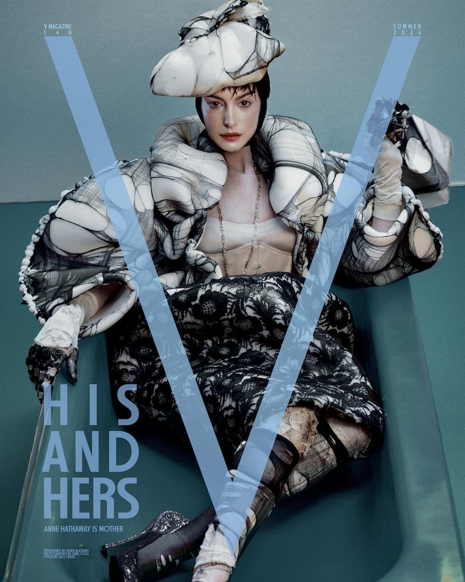 Anne Hathaway for V Magazine (V148 Summer 2024 issue) photographed by Chris Colls, styled by Gro Curtis☆