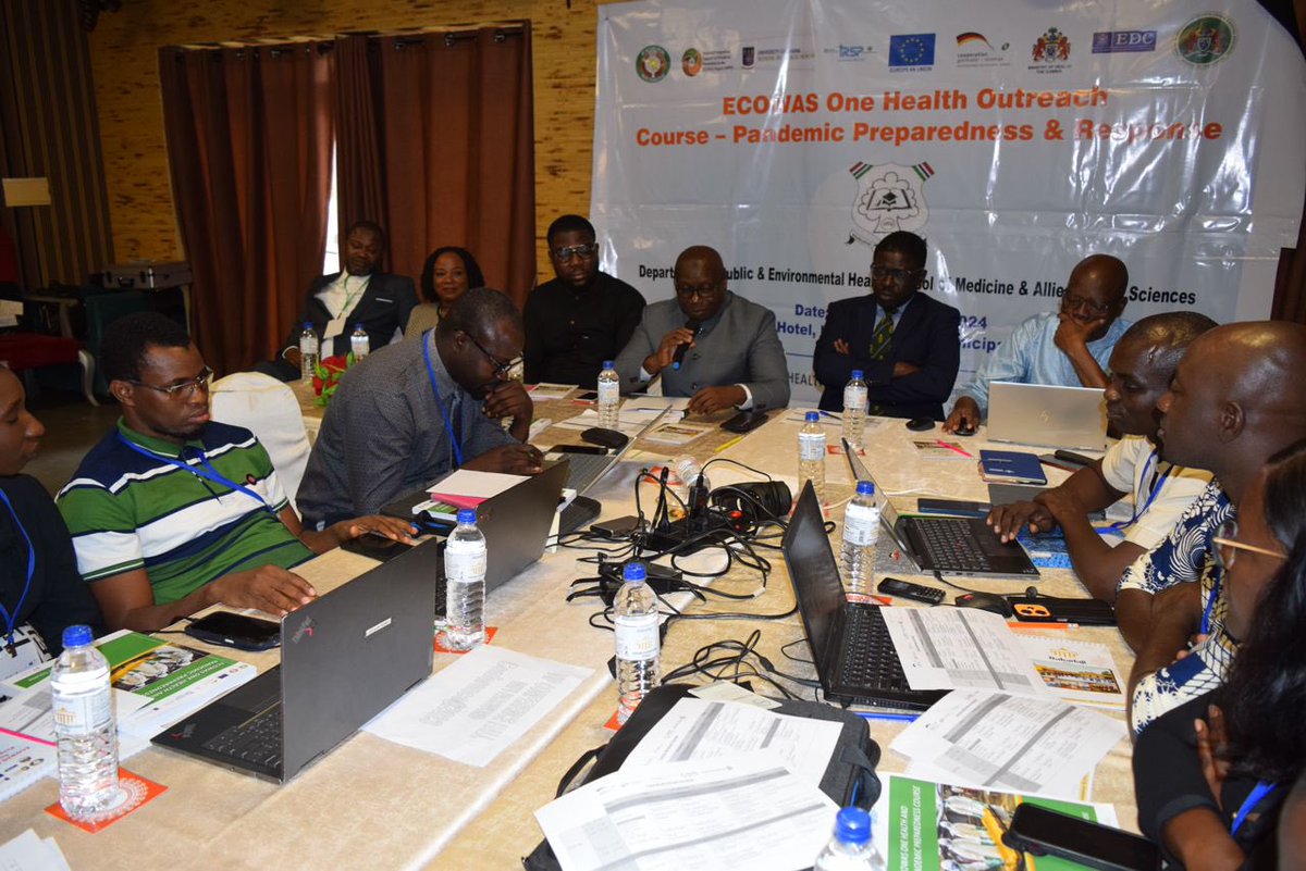penielwalker's tweet photo. The kickoff of ECOWAS One Health and Pandemic Preparedness Outreach Course in Banjul, Gambia, aimed at empowering professionals from Human, Animal and Environmental sectors with knowledge and skills for preventing the next pandemic with the OH approach @Ecowas_cdc @vlokossou https://t.co/YqtHtlMj5O