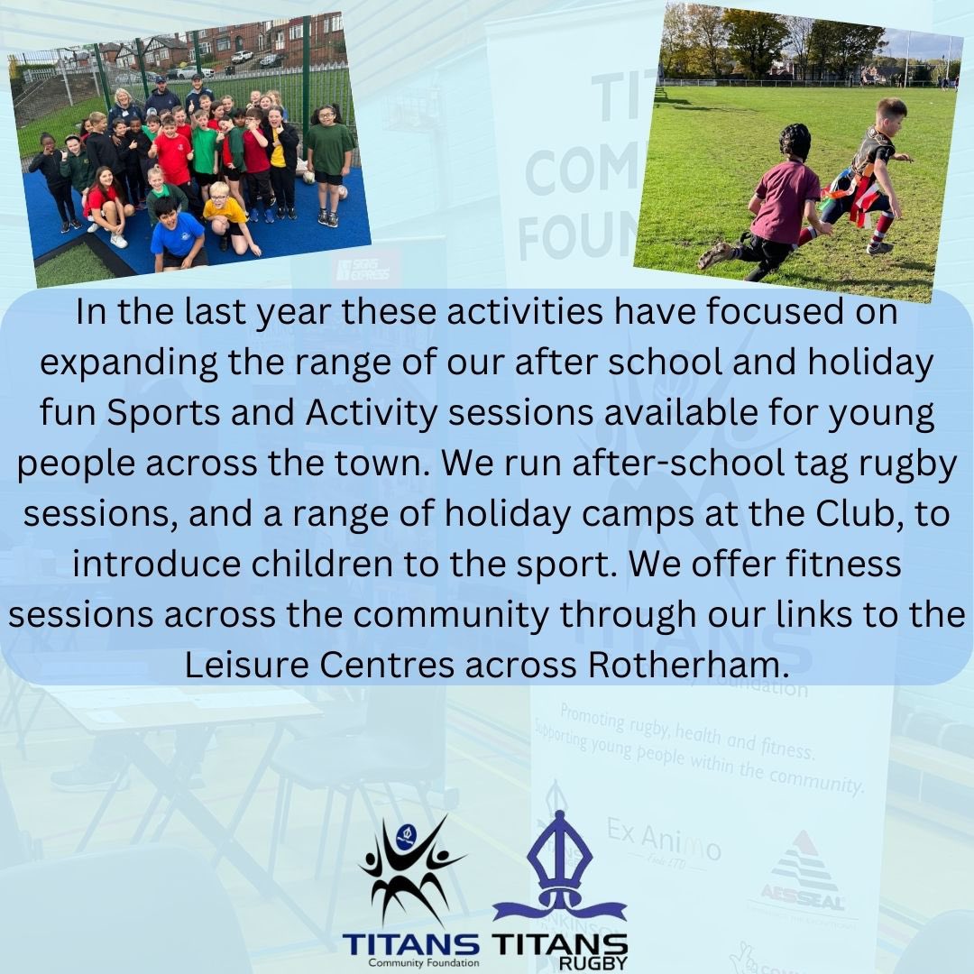 What do we do? 

#tcf #rotherham #rotherhamtitans #tcfrotherham #communityrugby #healthandwellbeing #southyorkshire #rugbycares #rugbyforall #rotherhamcommunity #mentalhealth