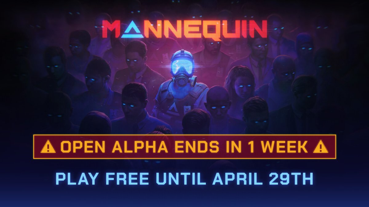 🚨👽 Mannequin is coming to App Lab in Early Access! 👽🚨

The game launches on May 2nd for $9.99 (50% off), but only with our exclusive launch weekend discount code! Keep an eye on our social channels for the code once Early Access starts. This is your final week to play
