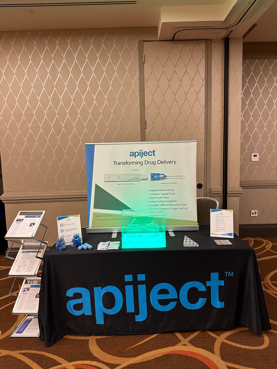 ApiJectCorp's tweet photo. Meet the team at the Prefilled Syringes & Injectable Drug Devices EC. We developed a #prefilled #injector platform technology that can address supply, manufacturing, & sustainability goals.
#pharma #pharmaceuticals #biotech #biotechnology #vaccines #drugdelivery https://t.co/Jq4jh3ANnU