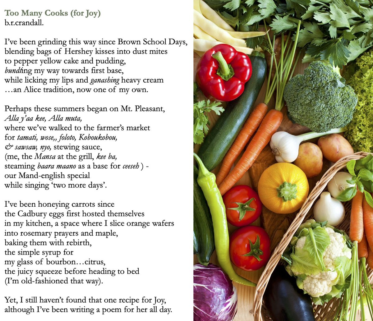 Day 21 with @Joyteamstars, #VerseLove '24, Being Brought into the Kitchen to Find the Words that Will Meet Us There - 'Too Many Cooks' - Happy Earth Day.