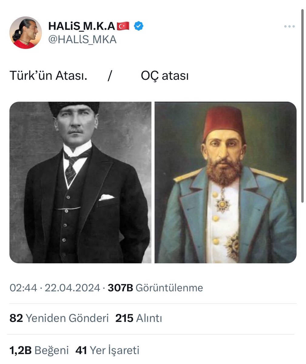 Seçim döneminde CHP için trollük yapan HALİS_MKA isimli X hesabı Sultan Abdülhamid Han'ı yaptığı küfürlü paylaşımla hedef aldı