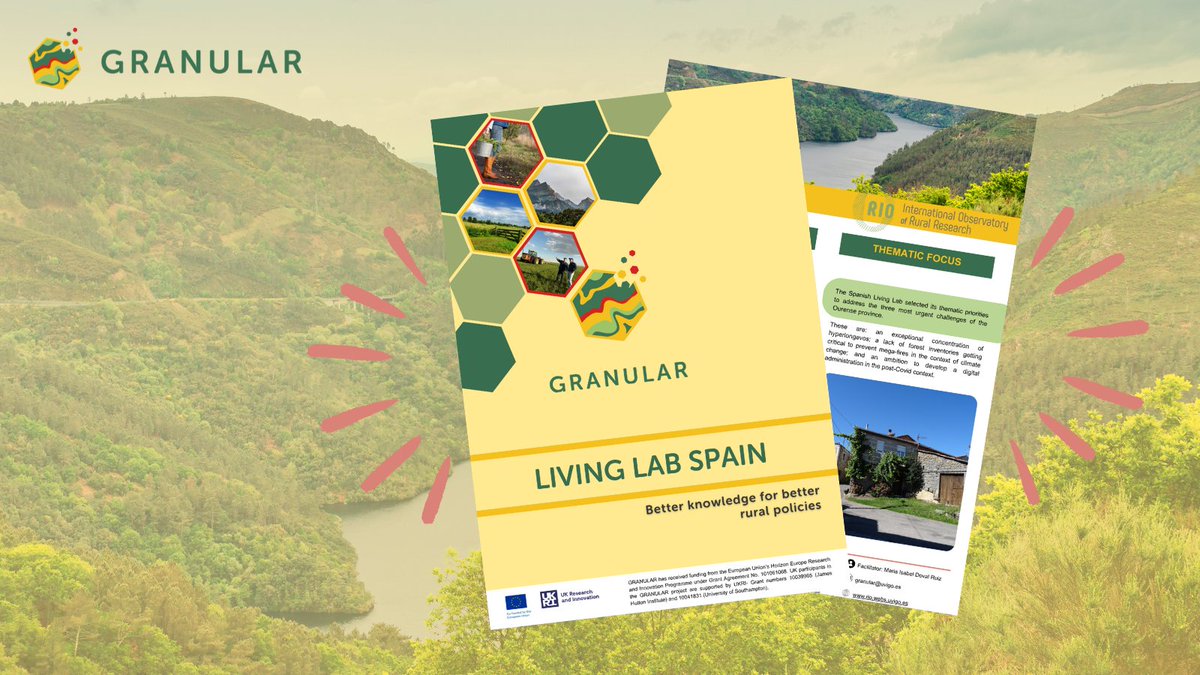 🌍 Discover the #GRANULAR Living Lab in Spain! Located in Ourense, the only landlocked province in Galicia, facing challenges like depopulation, aging demographics, and economic stagnation. Learn more 📚 bit.ly/3W8KWDO