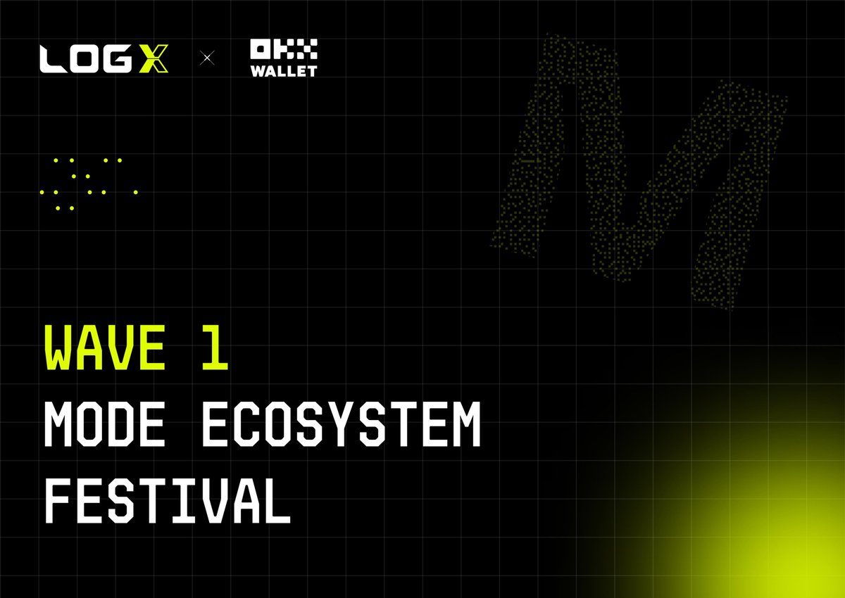 Join the OKX Web3 Wallet x LogX Mode Ecosystem Festival💥💥 We're thrilled to announce a partnership with @okxweb3 and @modenetwork to distribute 20,000 $MODE to the Mode Community 🚀🚀 Participate in the exclusive @Galxe campaign to earn 👀 app.galxe.com/quest/OKXWEB3/…