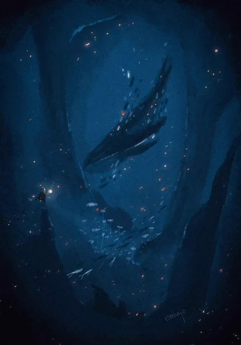 The Blue Whale Paradox serie four years ago... Masih awal-awal belajar digital